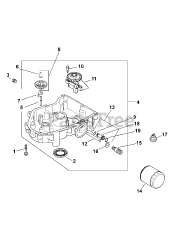Cub Cadet RZT-L42 (17AFCACS010) - Cub Cadet 42" RZT Zero-Turn Mower (2013) Kohler SV715-3027 Oil Pan Lubrication