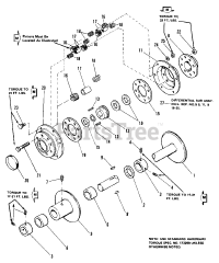 AGCO 714 S (1690396) - AGCO Garden Tractor, 14hp Kohler Rear Axle &amp; Differential Group
