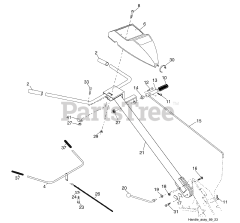 Husqvarna DRT 900 (960930008-02) - Husqvarna Rear-Tine Tiller (2009-04) Handle Assembly