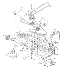 MTD 13AN698H009 - MTD Silver Lawn Tractor (2000) (Hardware Wholesalers) Deck Assembly "H"