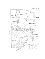 Kawasaki FE250D-FS05 - Kawasaki Engine FUEL-TANK/FUEL-VALVE