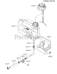 Kawasaki FJ180V-BM96 - Kawasaki Engine FUEL-TANK/FUEL-VALVE