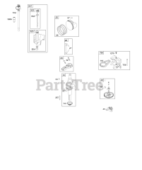 Briggs & Stratton 219807-0113-E1 - Briggs & Stratton Vertical Engine Camshaft, Crankshaft, Lubrication, Piston, Rings, Connecting Rod