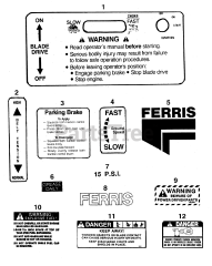 Ferris UltraBelt GD (BD48KA) - Ferris UltraBelt GD Series 48" Walk-Behind Mower, 13hp Kawasaki (SN: 0101 & Above)