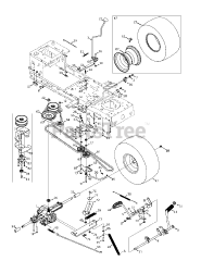 Craftsman 247.203744 (13AL78XT099) - Craftsman T1600 Lawn Tractor (2015)