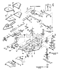 Troy-Bilt 14025 - Troy-Bilt 42" Side-Discharge Mower Deck (SN: 140250100101 - 140251199998)