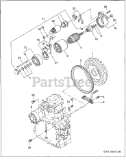 Subaru Robin RGD330017640 - Subaru Robin Generator 501 Starter Motor