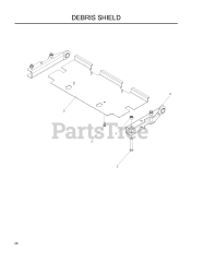 Husqvarna LZ 25 (968999772) - Husqvarna Zero-Turn Mower (2008-05) DEBRIS SHIELD