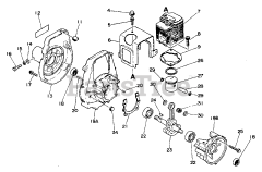 Echo GT-200 CE - Echo String Trimmer (CE Version) Engine, Crankcase, Fan Housing