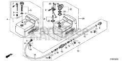Honda BF15 DK0 SHSA (BALJ) - Honda Outboard Engine, Made in Japan (SN: BALJ-1400001 - BALJ-9999999) FUEL TANK