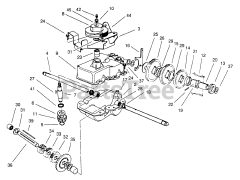 Exmark M216KASP - Exmark 21" Metro Self-Propelled Walk-Behind Mower, 6hp Kawasaki (SN: 220000 - 259999) (2000) Gearcase Assembly