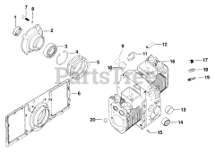 Kohler K582-36344 - Kohler K-Series Engine, Made for Ingram Mfg., 23hp, 17.16kW Crankcase REV. 8/25/2006
