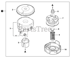 Echo SRM-225 - Echo String Trimmer (SN: U36614001001 - U36614999999) Trimmer Head - SPEED-FEED 400