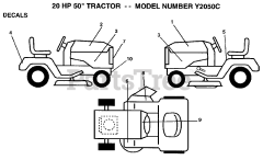 Electrolux/AYP Y 2050 C - Electrolux/AYP Lawn Tractor (1993)