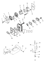 Echo PE-2000 - Echo Edger (Type 2E) Intake, Air Filter, Exhaust, Fuel System