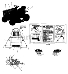 AGCO 512 G (1692055) - AGCO Lawn Tractor, 12hp