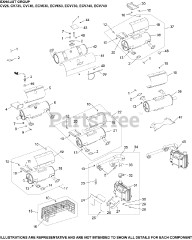 Kohler CV22-75500 - Kohler Command PRO Engine, Basic Version, 23hp, 17.2kW Exhaust Group 11-24-3 ECV630-749
