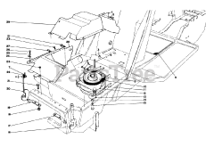 Toro 59147 - Toro 38" Side-Discharge Mower Deck for Model 59365 Tractor (SN: 006000001 - 006999999) (1986)