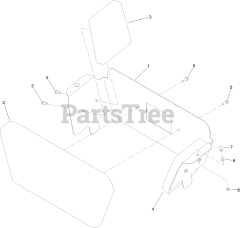 Toro 34230 - Toro Stand-On Spreader/Sprayer (SN: 412800000 - 415299999) Knee Pad Assembly