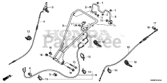 Honda FRC800 K1 A (FAHJ) - Honda 20" Tiller, Made in Japan (SN: FAHJ-1100001 - FAHJ-9999999) HANDLEBAR (FRC800K1)
