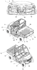 Gravely 996203 (JSV 6000) - Gravely Atlas JSV Utility Vehicle, Crew Cab, Diesel (SN: 150101 - 159999)