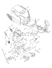 Craftsman 247.289020 (13AJ77SS099) - Craftsman LT2000 Lawn Tractor (2010) (Sears)