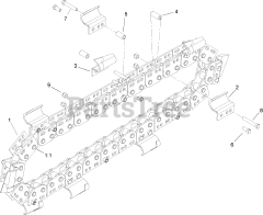 Toro 22465 - Toro Trencher for Dingo TX 413 Compact Utility Loader (SN: 240000001 - 240999999) (2004) Trencher Chain Assembly No. 106-7626