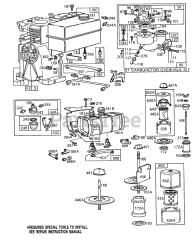 Briggs & Stratton 81331-0682-01 - Briggs & Stratton Horizontal Engine Carburetor,Fuel,Air Cleaners