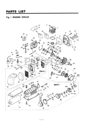 RedMax EB 441 - RedMax Backpack Blower (SN: 600000 & Above) (1997-01)