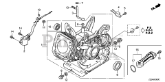 Honda EB4000X AT1 (EBSC) - Honda Generator, Made in China (SN: EBSC-1000001 - EBSC-1499999) CYLINDER