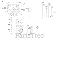 Briggs & Stratton 44R877-0002-G1 - Briggs & Stratton Vertical Engine Engine Sump, Oil Pump, Dipstick/Tube Assembly