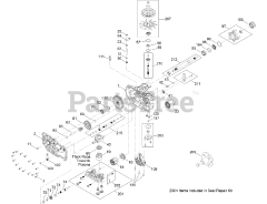 Toro 75213 - Toro 60" TimeCutter HD MyRide Zero-Turn Mower (SN: 400000000 - 401999999) RH Transaxle Assembly No. 133-4421