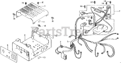 Honda E1500 K4 A (E1500) - Honda Generator, Made in Japan (SN: E1500-3000008 - E1500-9999999) WIRE HARNESS + AUTOMATIC VOLT. REGULATOR