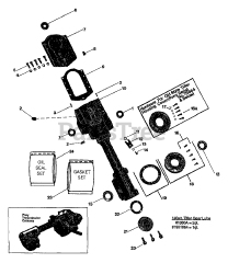 Troy-Bilt 20571 - Troy-Bilt Pony II Rear-Tine Tiller, Electric (SN: P001001 - P101750) TRANSMISSION HOUSING &amp; SEALS/GASKET