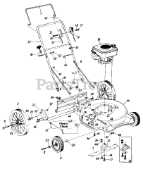 Wizard MTD 4232A09 (110-504R098) - Wizard Walk-Behind Mower (1990) (Western Auto)