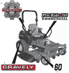 Gravely 992222 (Pro-Ride 266) - Gravely Pro-Ride 66