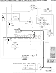 Ferris ISX 3300 (5902066) - Ferris ISX3300 Series 60" Zero-Turn Mower, 31hp Kawasaki Electrical Schematic - Charging Circuit - Kawi FX730V, FX801V, FX921V, FX1000V