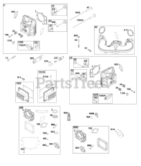 Briggs & Stratton 44U677-0009-B5 - Briggs & Stratton Vertical Engine Cylinder Head Group