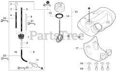 Echo SHC-266 - Echo Shaft Hedge Trimmer (SN: T44113001001 - T44113999999) Fuel System S/N T44113001021 - T44113999999