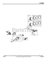 Briggs & Stratton 111432-0123-E1 - Briggs & Stratton Horizontal Engine Piston Group
