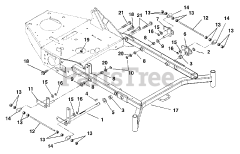 Gravely 890014 - Gravely 72" Deck for Pro-Master 310 Mower (SN: 000501 & Above)