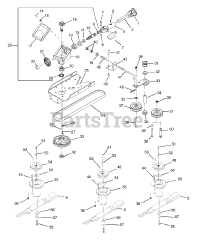 Gravely 885006 - Gravely 50" Deck for 2-Wheel Tractor (SN: 010000 & Above)