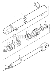 Simplicity 2096100 - Simplicity Model 430 Loader Cylinders - Lift Eff. S/N 1692 Group (3482I44)