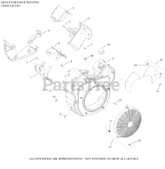 Kohler CH740-0101 - Kohler Command PRO Engine, Basic Version, Dual-Fuel Version 06 Blower Housing
