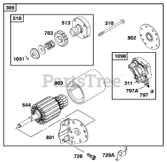 Toro 71227 (16-38 HXL) - Toro Lawn Tractor (SN: 210000001 - 210999999) (2001) Engine Briggs Stratton Model 28q777-0690-E1 8