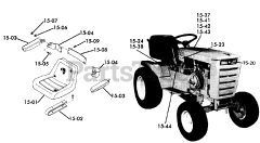 Toro 61-12KS01 (C-120) - Toro Lawn Tractor (1976)
