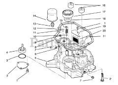 Toro 72041 (244-H) - Toro Yard Tractor (SN: 039000001 - 039999999) (1993) Oil Base  Pump Assembly