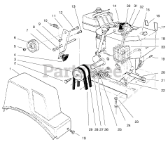 Toro 38062 (622) - Toro 22" Snow Thrower (SN: 089000001 - 089999999) (1998) ENGINE ASSEMBLY