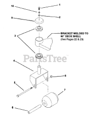 Snapper ZU 6004 M (80482) - Snapper 60" Mower Deck Assembly