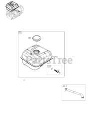 Briggs & Stratton 13U232-0016-01 - Briggs & Stratton Horizontal Engine Fuel Supply